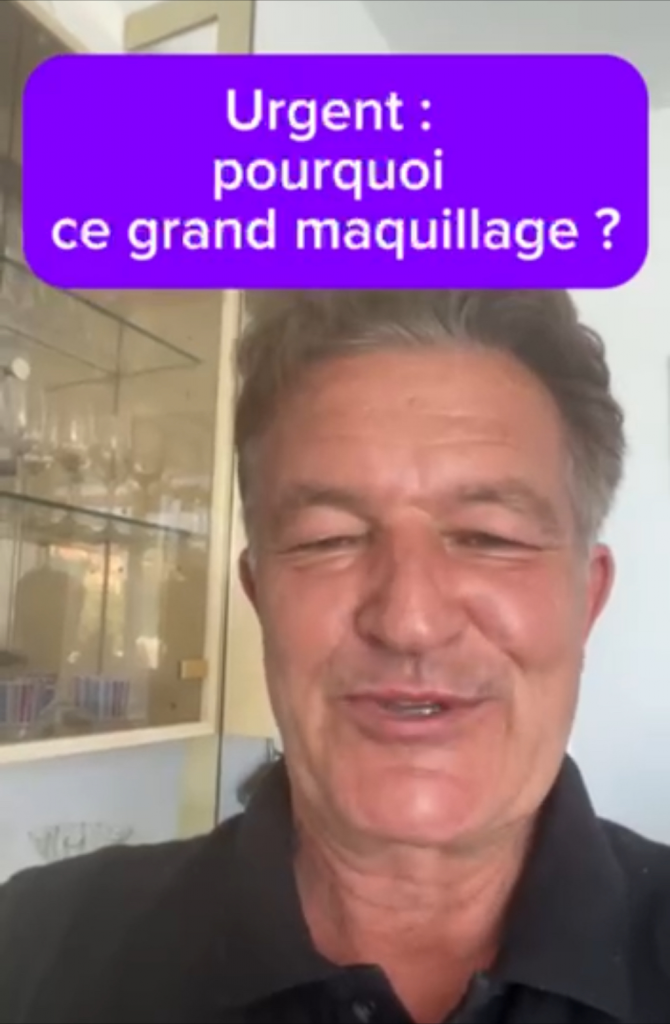 urgent: pourquoi ce grand maquillage?